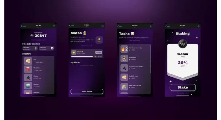 بوت w-coin تيلجرام لربح العملات الرقمية