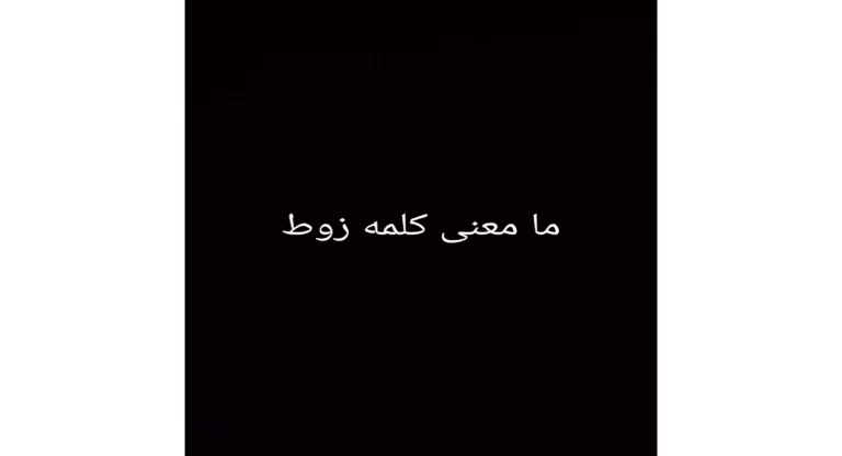 ما معنى كلمة زوط في جدة